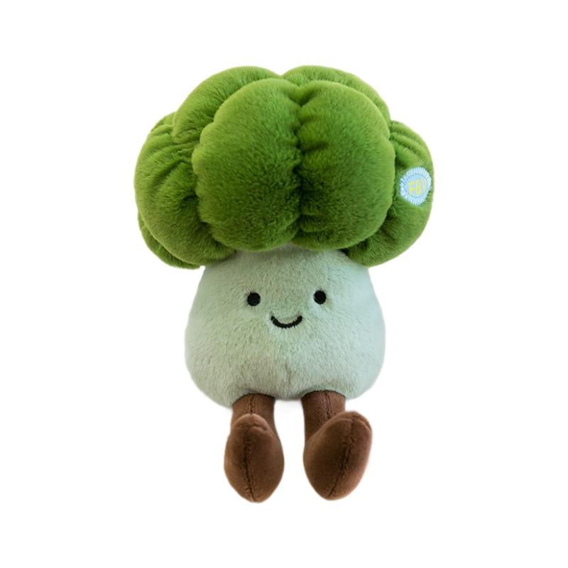 Creative Styling Cute Vegetables Fruit Dolls Cabbage Corn Eggplant Plush Toys Wedding Throwing Dolls