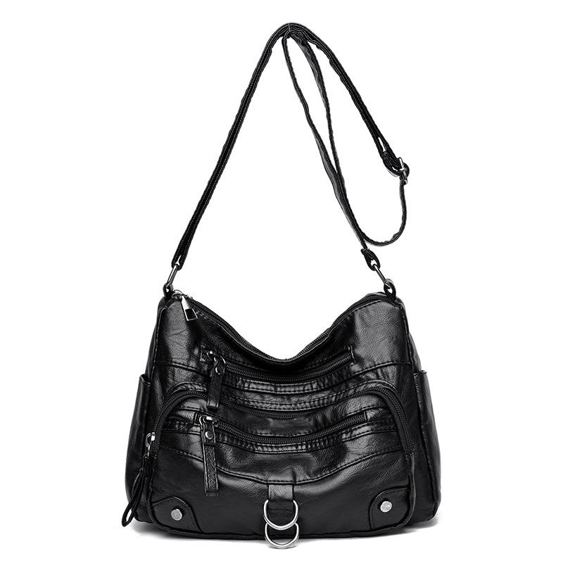 Multi-pocket Commuting Class Women's Bag Soft Leather Bag One-shoulder Crossbody Bag Women's Backpack Tote Bag Women's Bag