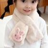 Korean Style Plush Winter Scarf for Kids – Warm, Thick, Unisex Windproof Neck Gaiter