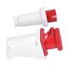 Conjunto de conectores de tomada industrial IP67 à prova d'água 3 fases de energia 4 pinos 63A 3P+E 380415V