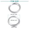 ACROPIX Hub Center Ring 66.1-56.1 mm Silver Tone 4pcs