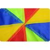 Parachute de jeu arc-en-ciel de 4 mètres pour enfants, Jouet d'activité de groupe en plein air, Jeu de parachute pour préscolaires, Fêtes, Cours de gymnastique, Matériau en nylon