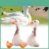 Niedlicher Gans Plüsch Schlüsselanhänger Entzückendes Miniatur Stofftier Taschenanhänger 18cm