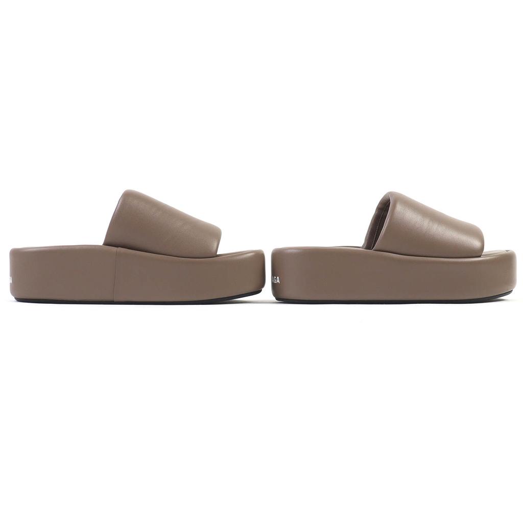 Excellent BALENCIAGA Sandals Logo Platform Sandals with Thick Soles 37 656960 Used