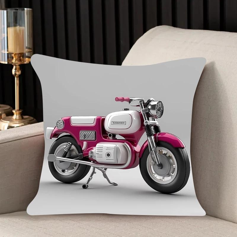 Kuddfodral elfordon Dubbelsidigt tryckt Soffkuddfodral Nackstöd Ryggstöd Stolkuddfodral Mode Anpassad Gåva