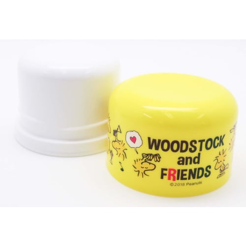 OSK Children's Cups for Plastic Bottles, Snoopy Yellow, Set of 2, Made In Japan, BC-20