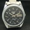 REFURBISHED SEIKO 5 AUTOMATIC MENS WATCH JAPAN MADE BLACK DIAL CUSTOM A440036-2 QV90-a440036