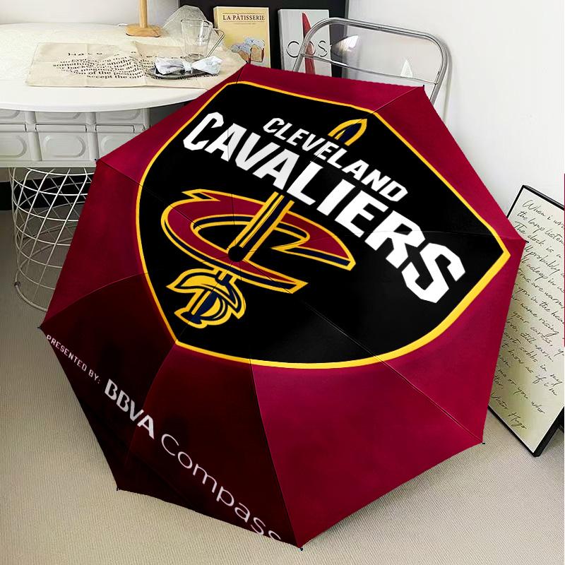 football Cavaliers Logo Umbrella Folding umbrella, automatic umbrella 8-Frame for Travel, camping Use Gift for Halloween Christmas