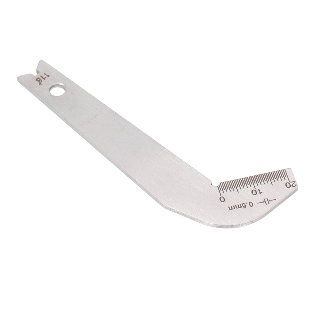 Jauge d'affûtage de forets Acier inoxydable 0,5 mm Précis 118 degrés Angle Outil d'affûtage de forets
