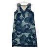 Pallas Palace Indigo Flower Print Sleeveless Dress dress 3 IndigoUsed