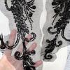 1pair Stylish Embroidered Sequins Patches Elegant Embellishments Patches for Fashion Projects and Event