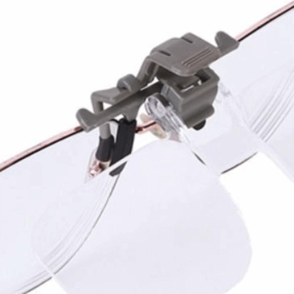 Detachable Head-mounted Magnifier 2X Magnification Clip on Eyeglass Loupe Elderly Use