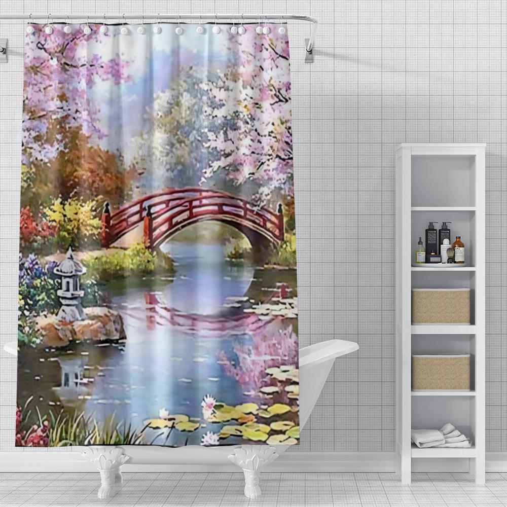 home shower curtains for bathroom Oil painting style waterproof fabric bathroom Curtains modern shower curtain 180x200 240x200