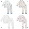 WEAR SHOW Long Sleeve Pajama Set for Boys and 11 Baby Perfect for Kindergarten and Elementary School Entrance Sea Kids' Girls, Patterns, 40-Count 100%