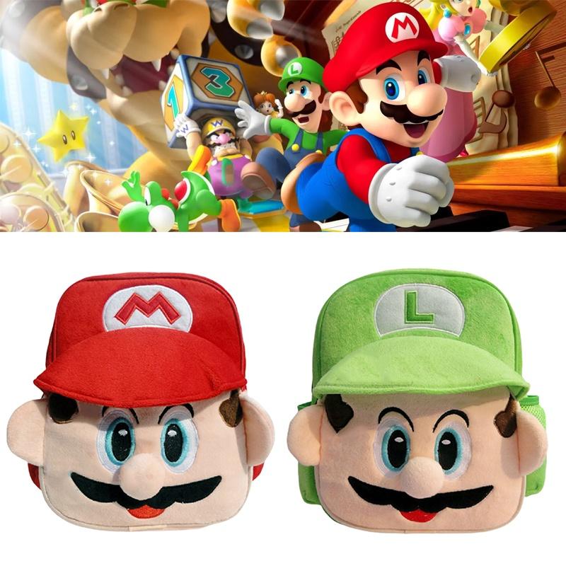 Super Mario Plush Backpack For Kindergarten Kids Colorful And Cute