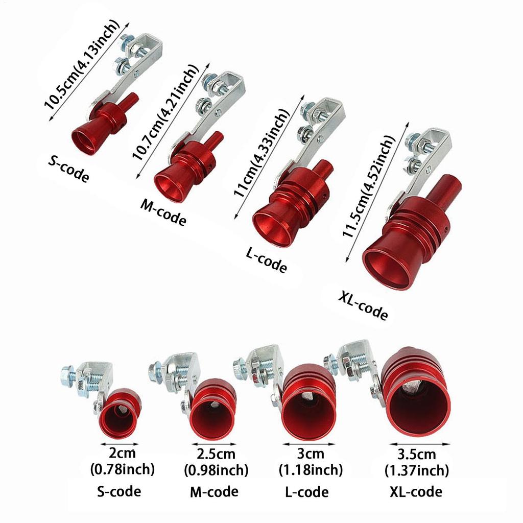Turbo Pfeife - Leichter Auto Auspuff Sound Booster - Turbo