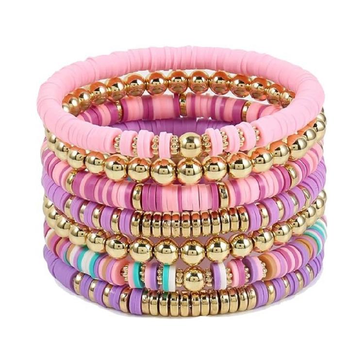 Colorful Bracelet Elastic Rope Beaded Bracelet Featuring Colorful Beads Present for Fashion Beach and Travel Enthusiasts