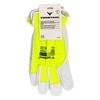 Fluorescent leather protective gloves GOATSKIN yellow size 11