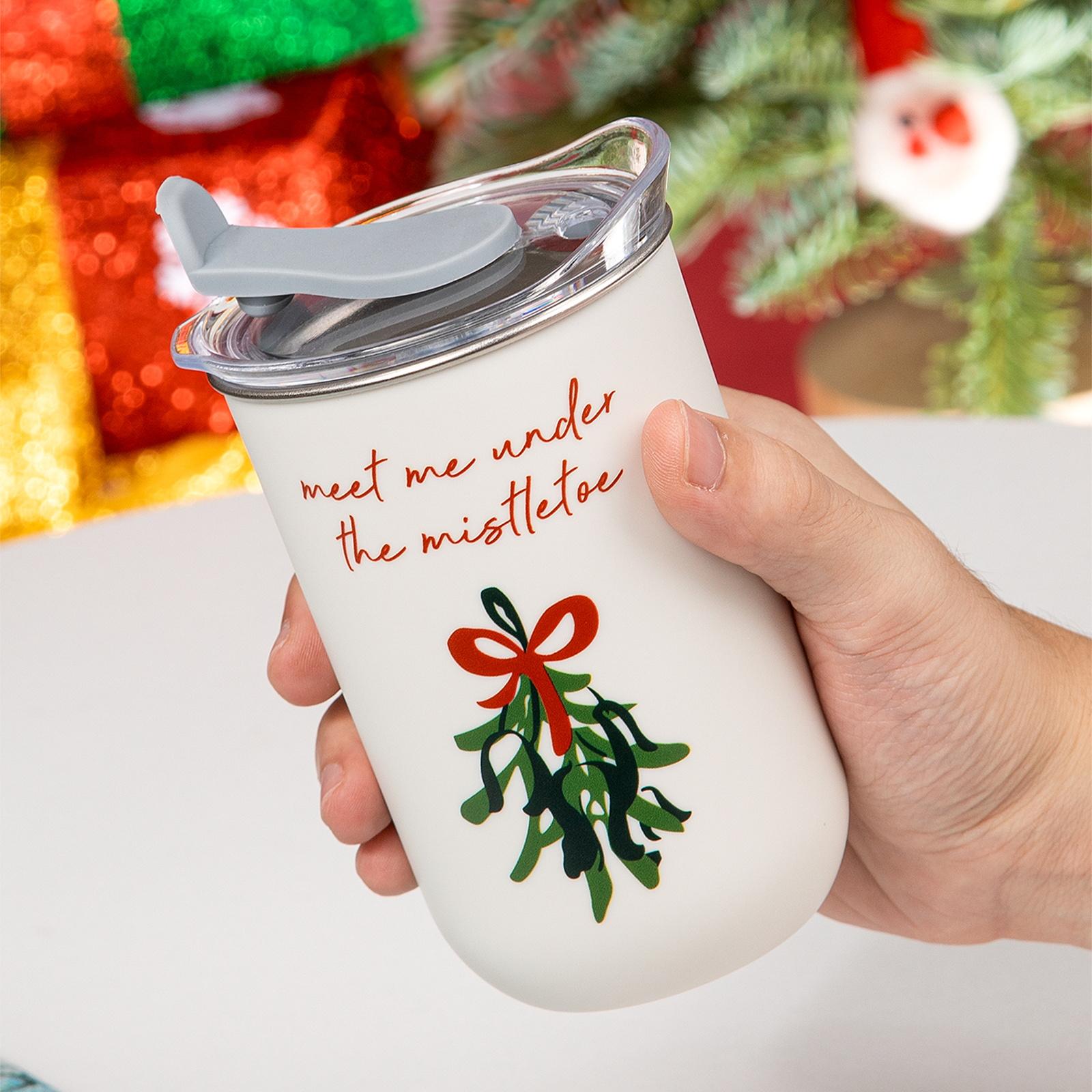 

300ml Stainless Steel Coffee Cup with Lid Travel Beverage Thermos Cups Multipurpose Handy Cup Drinkware Xmas New Year Gift 201-300ml