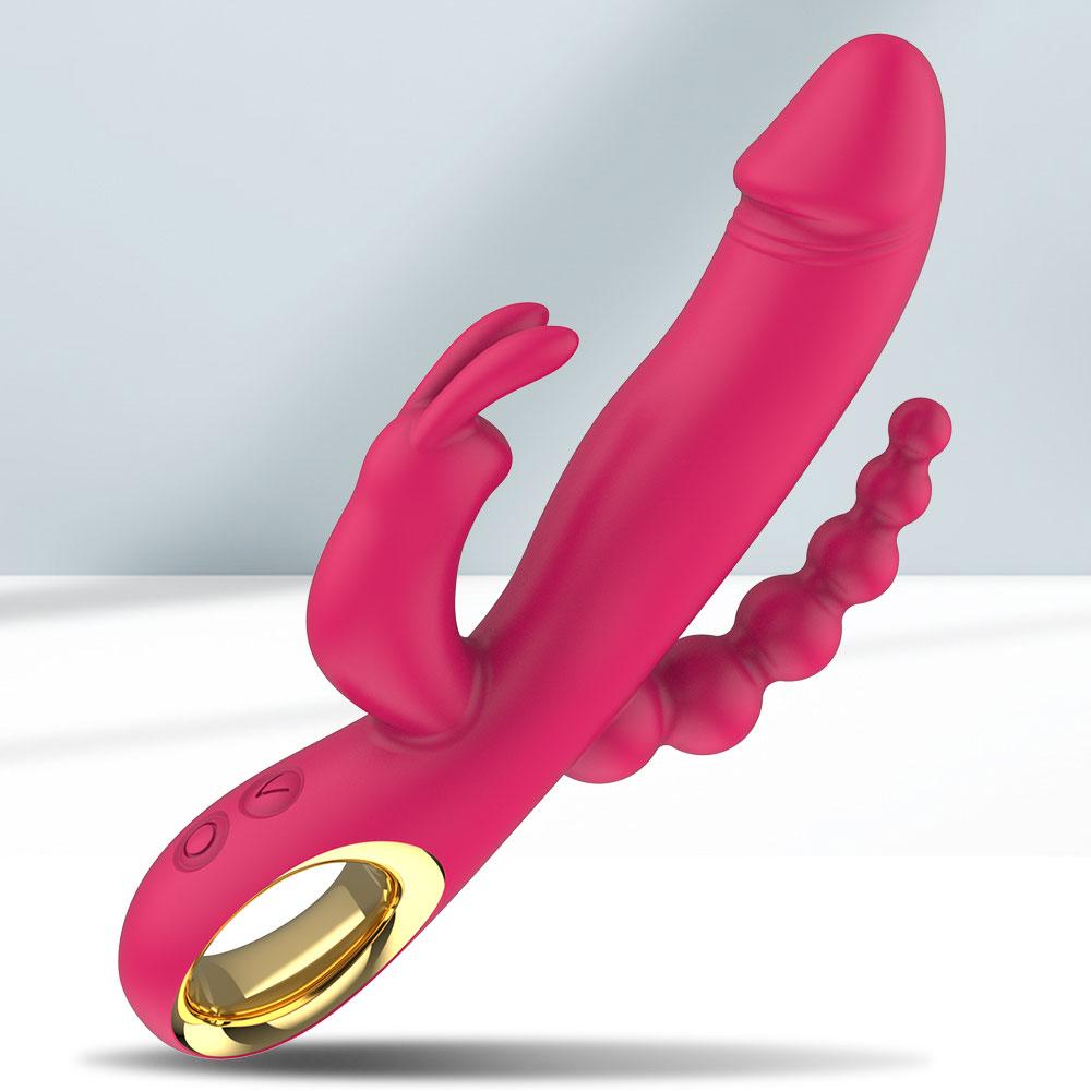 1pc wbijanie Dildo królik wibrator Sex zabawki G Spot wibrator analny dla kobiet 10 trybów wibracji stymulator waginalny masażer