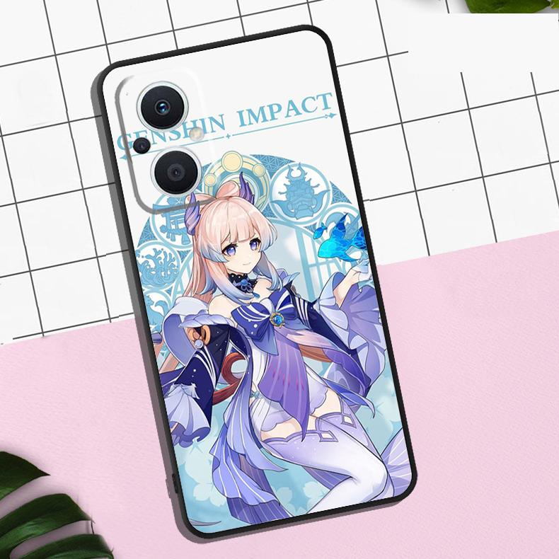 Sangonomiya Kokomi Genshin Impact Case For OPPO Reno 13F 13 12 12F 11 11F 8T 7 8 10 Pro OPPO Find X8 Pro X6 X3 X5 Lite Cover