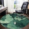 1pc Lotus Leaf Boat Office Round Area Rug, Indoor Mat Suitable For Office, Under Office Chairs Bedroom Living Room Home Decor, Room Deco