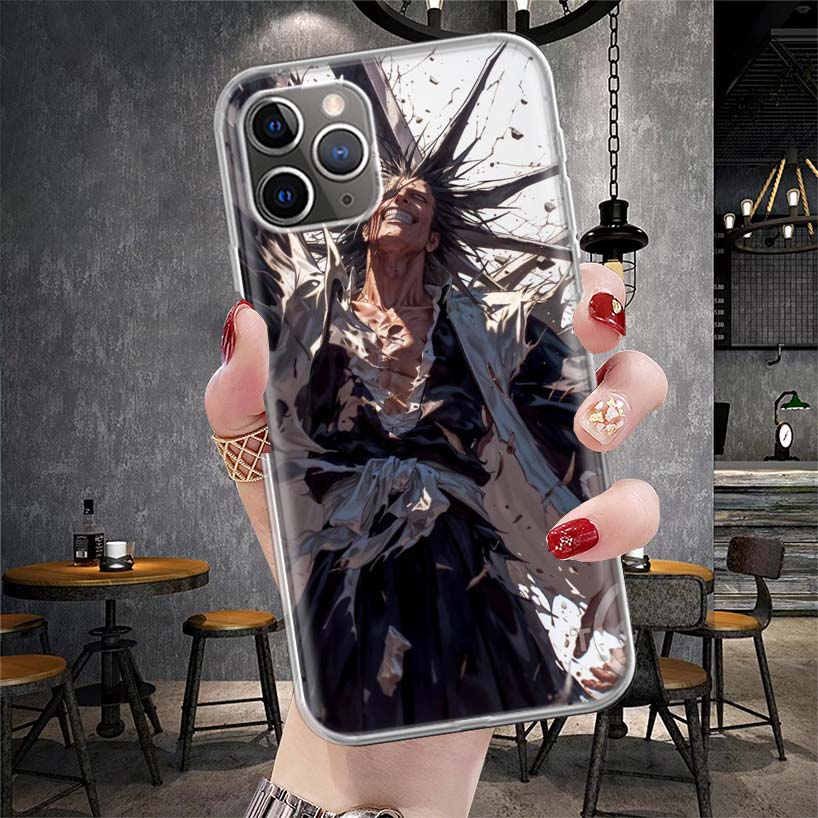 Zaraki Kenpachi Bleach Soft Phone Case For IPhone 11 17 Air 16E 16 Pro Max 15 + 14 Plus 13 Mini 12 Apple 7 SE 8 Fundas Coque 11