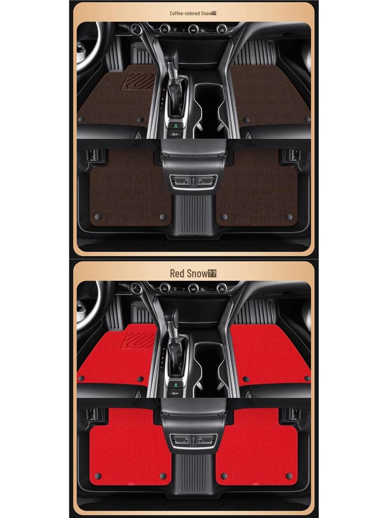 Partially Wrapped TPE Floor Mats for Mazda 3, CX-5, CX-4, CX-30, and Mazda 6