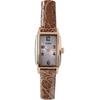 LCREA Women's Vintage Solar Watch Crocodile Leather LC2002-GPCMO