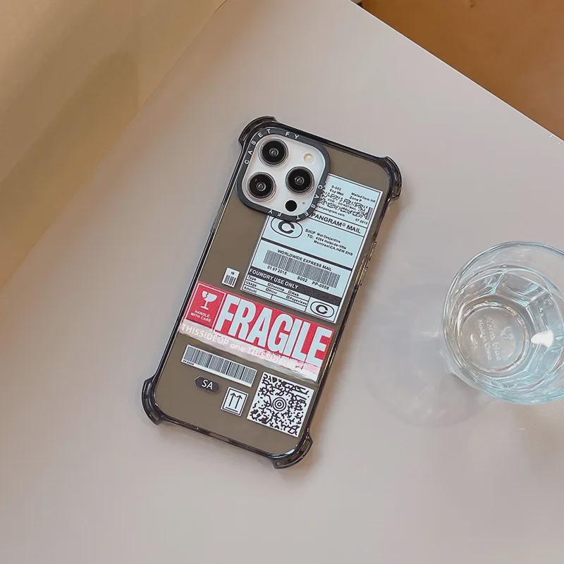 

Модный чехол с логистической этикеткой на молнии для iPhone 15 Pro Max и 13/12/11 iPhone 13 Pro Max