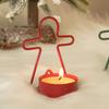 1 Stück Lebkuchenmann Kerzenständer Ornament Weihnachtsthema Feiertagsatmosphäre Mini Kerzenhalter, Geeignet für Heim-Feiertags-Partydekoration