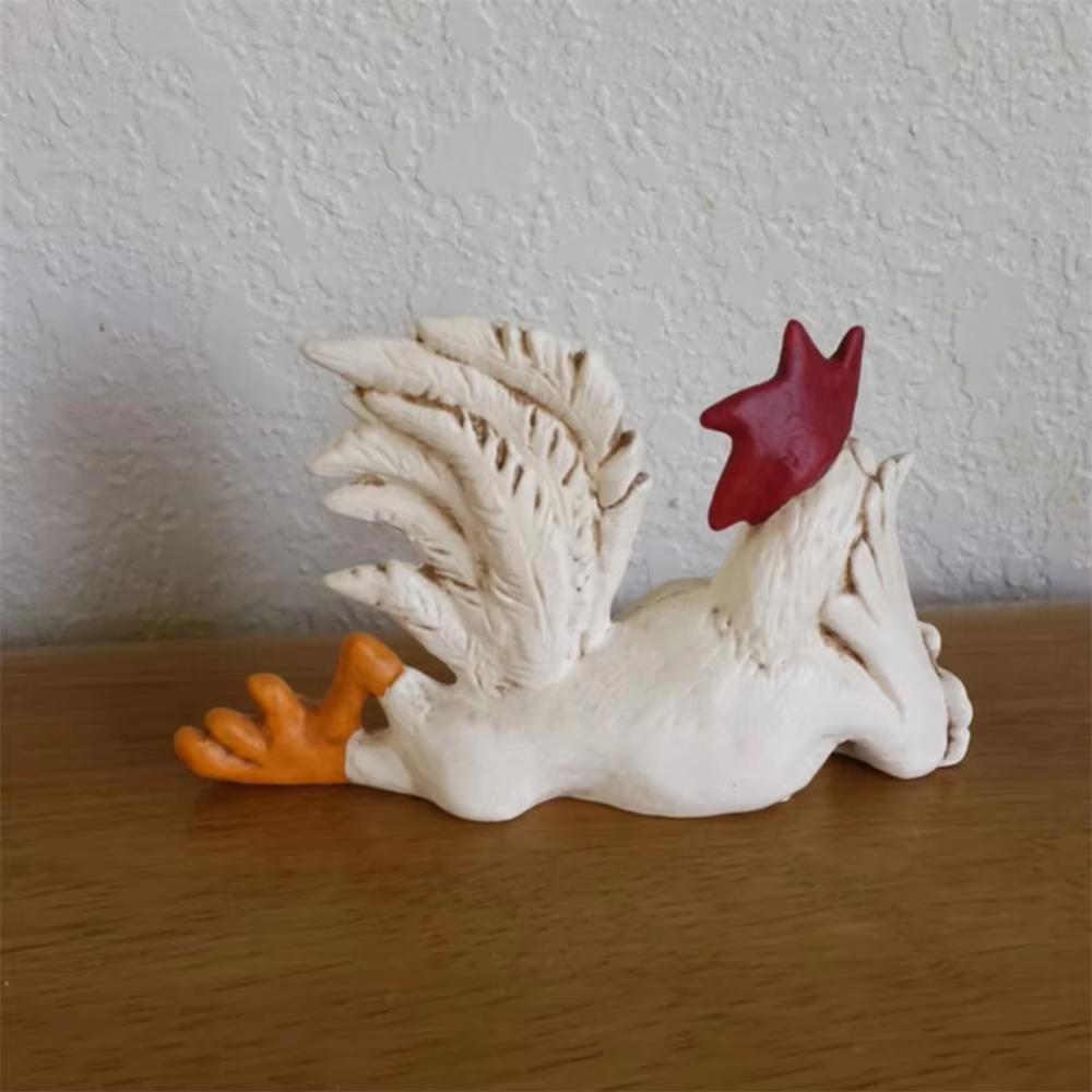 Rooster Decor Statues Resin Garden Farm Yard Chicken Creative Rooster Sculpture Art Craft Courtyard Housewarming Home Decoration