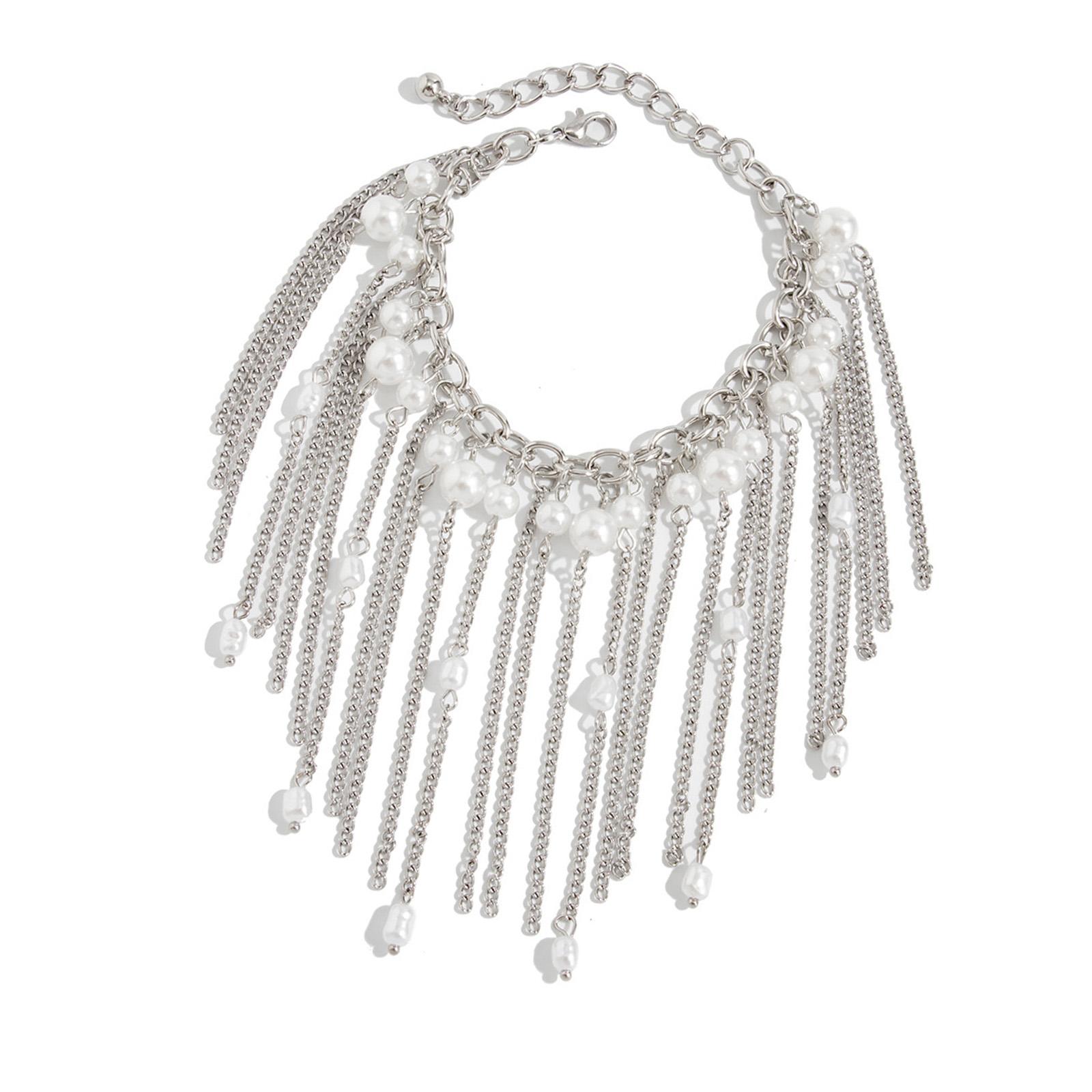

Trendy Fringe Bracelet With Imitation Pearls And Irregular Beads For Parties And Casual Outings