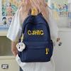 Schoolbag Alphabet Trendy Cool Student School Bag Japanese Retro Large Capacity Casual Versatile Backpack Junior High School Female College  
