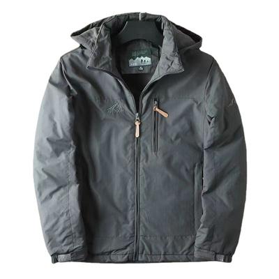 Waterproof and Windproof Fleece Jacket for Men, Fleece Jacket Men, Outdoor Assault Jacket, Youth Can Take Off The Hat, Loose Oversized Casual Jacket