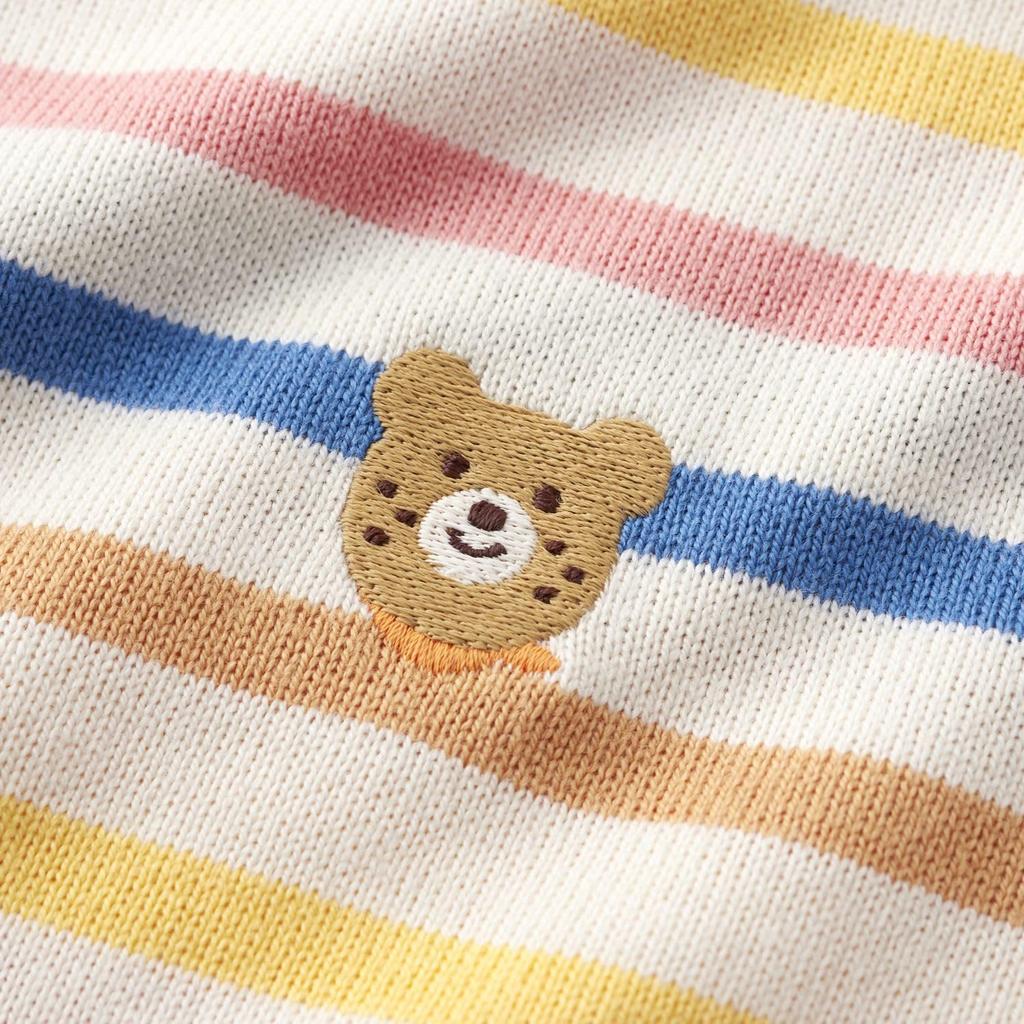 MIKIHOUSE HOT BISCUITS Long Sleeve T-Shirt, Boys and Girls, Baby, Children's Clothing, Multicolor, 120cm, Size 70-5212-146