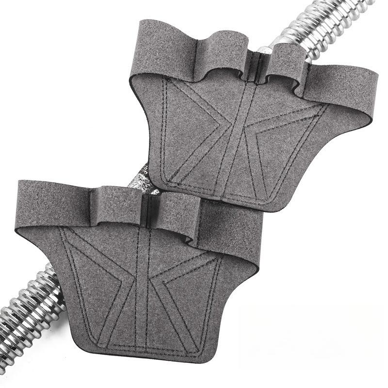 Krafttraining Handflächenschutz Handflächenheben Langhantel Fitness Hartes Zugtraining Rutschfest Verschleißfest Power-Handschuhe Griffband