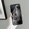 Black Soft Phone Cover Case for iPhone XR 7 8 17Air 15 16 14 Plus XS Max 13 12 11 17 Pro Max Animal Lion Pattern