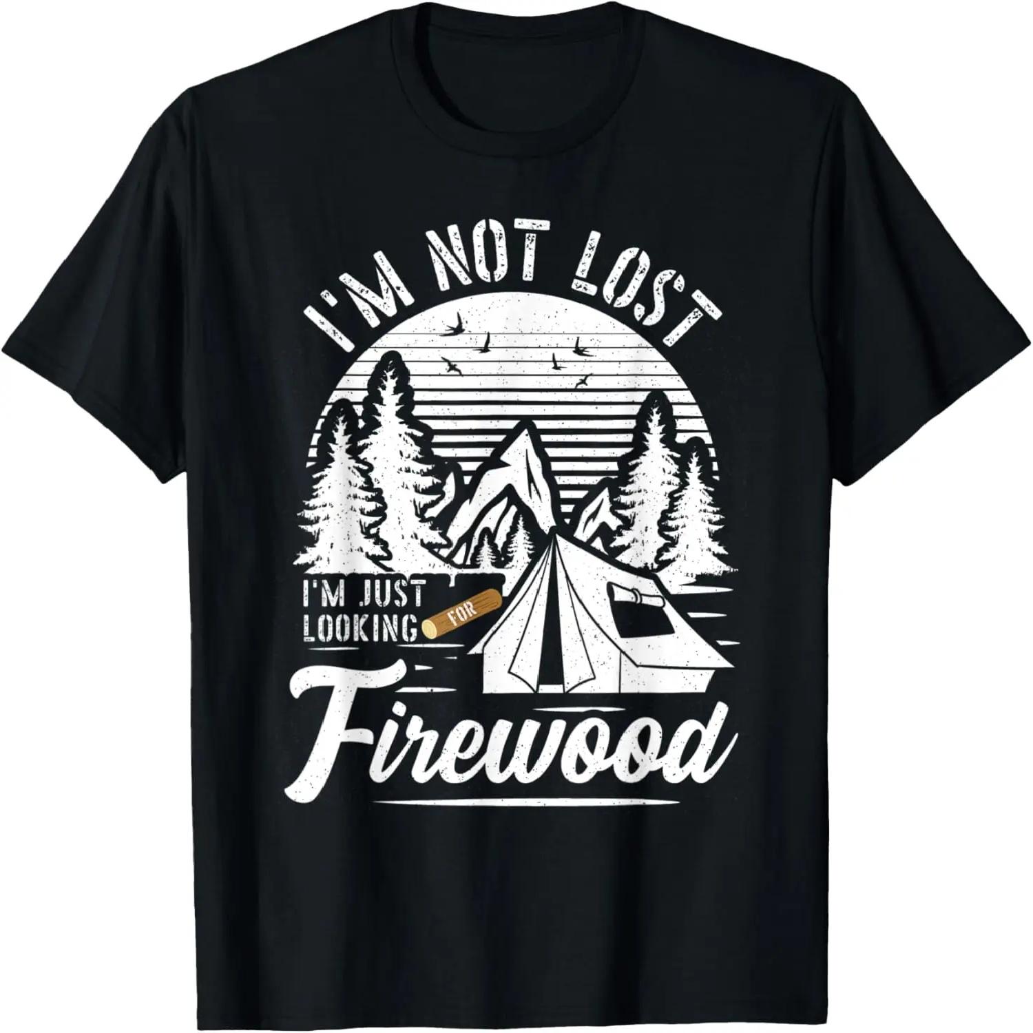 Funny Camping Shirt for Looking For Firewood Gift XXXXXL чёрный