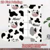 2D flat Photography Backdrop Popular Party Backdrop Cute Cow Faces 100% Polyester Family Party Decoration Use for Indoor
