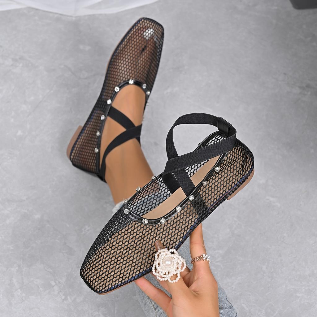 Fashion Women Sandals Casual Lightweight Comfortable Breathable Sandals Summer Platform Mesh Hollow Buckle Sandals Sandalias De Mujer