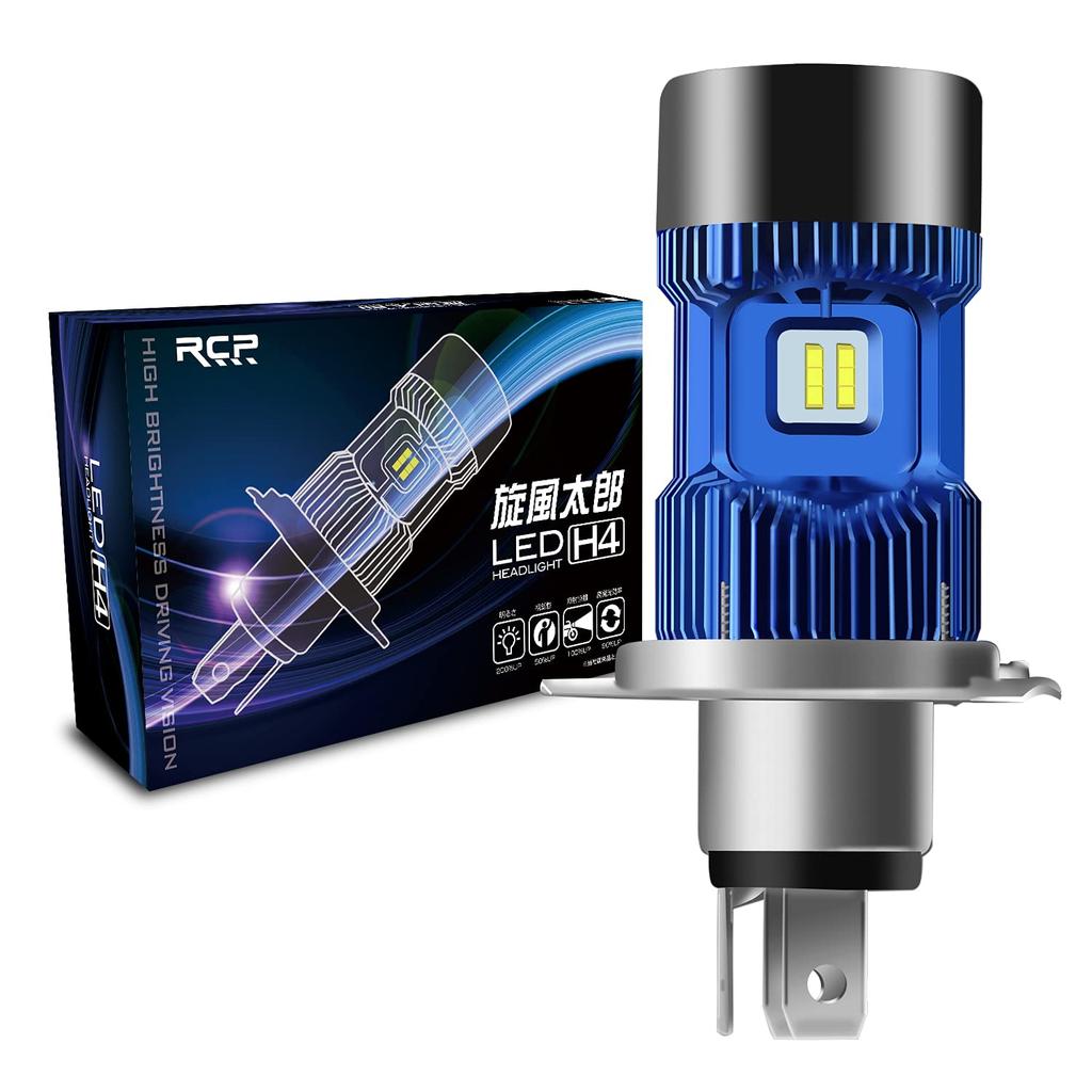 R.C.P. Senpu Taro H4 HS1 Genuine Replacement LED Headlight Bulb, Double-Sided Light Emission, 4,000