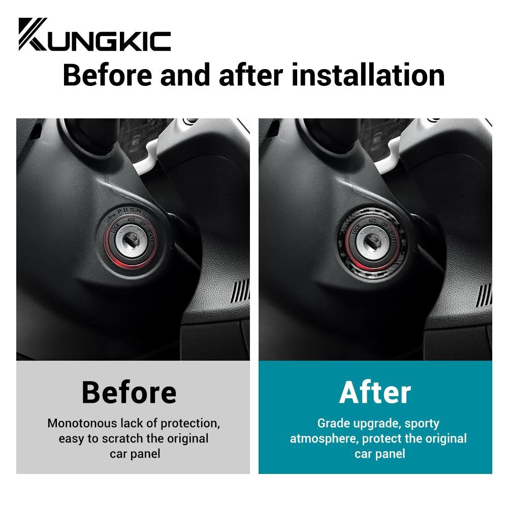 Real Soft Carbon Fiber Sticker For Subaru WRX/WRX STI 2025 2025 2025 Car Ignition Key Hole Engine Ring Trim Ignition Interior