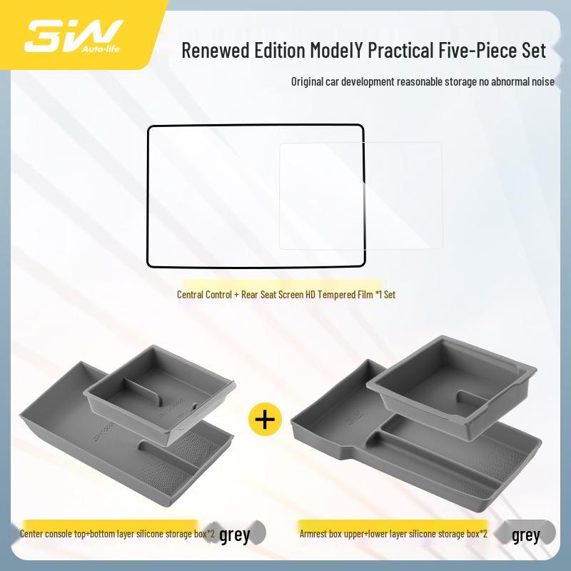 Tesla Model Y & 3 Displayschutz - Gehärtetes Glas, HD-Displayfolie, Schutz für die Mittelkonsole.