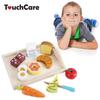 Kids Wooden Toys Children Simulation Kitchen Tool Pretend Play Cutting Vegetable Educational Toy