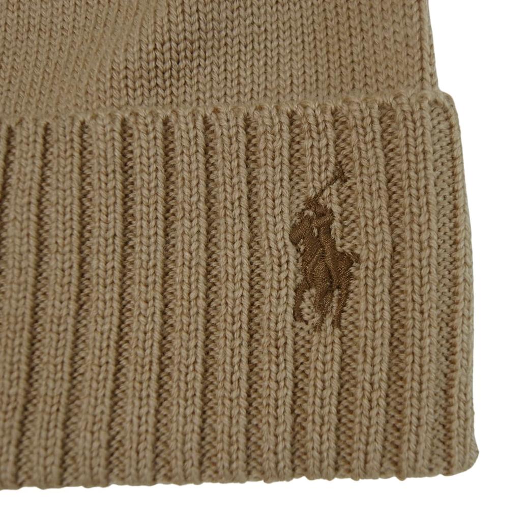 [Polo Ralph Lauren] Knit Cap, Knit Hat, Men's, Women's, POLO Beanie (JP, Alphabet, Free Size, Camel) [Product]