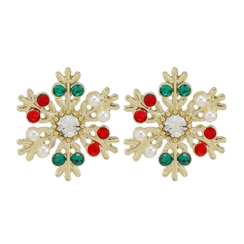 Holiday Drop Earrings Christmas Theme Pattern Stylish Studs Earrings Unique Christmas Earrings Alloy Texture for Party