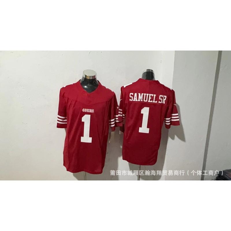 49ers Football Jersey Embroidered American Game Uniform Sports Training Shirt