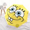 1pc SpongeBob SquarePants Face Umbrella with Plastic Handle,Suitable for All Seasons Home Travel Outdoor UmbrellaM1095