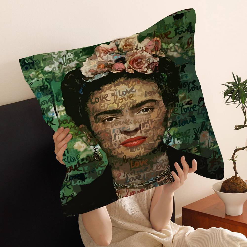 Art Frida Personalized Pillow Dust Cover Bedroom Kids Party Decoration Pillowcase Birthday Children Gift